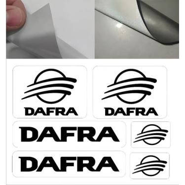 Imagem de Kit Adesivo Refletivo Capacete SPTS Compatível Dafra KTCP43