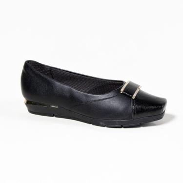 Imagem de Sapatilha Piccadilly Maxi 147328 Nude Claro, Preto, 07, 36