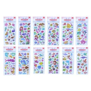 Imagem de Adesivos Decorados 10X24CM. OCEN KIDS Cart.sortid PCT.C/24 - Make+