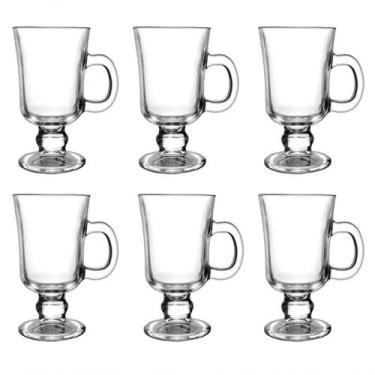 Imagem de 6 Xícaras Vidro Café Nespresso Dolce Gusto 220ml Caneca - Útil Bazar