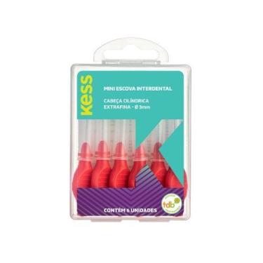 Imagem de Escova dentes kess interdental mini cilindrica extrafina