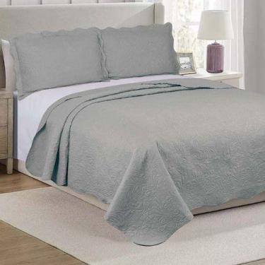 Imagem de Colcha Cobre Leito Casal Roupa De Cama Dupla Face Kit 3 Pçs - ISHOPPIN