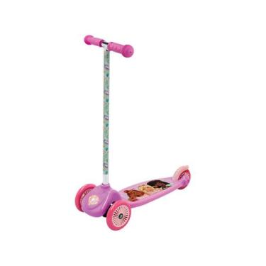 Imagem de Patinete Infantil 3 Rodas Barbie Fun F00549 Rosa, Colorido, Barbie