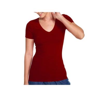 Imagem de Blusa Hering Feminina Meia Manga 4ez9 Vermelho, P, Vermelho