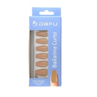 Imagem de Unhas com Adesivo em Gel Bailarina Curto Dafu Cores:Bege