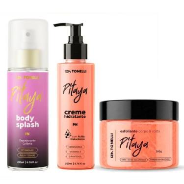 Imagem de Kit Body Splash Hidratante Corporal Esfoliante Iza Tonelli Pitaya Uvai