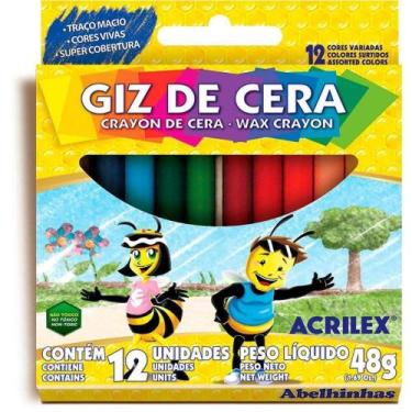 Imagem de Giz de Cera 12 Cores Acrilex