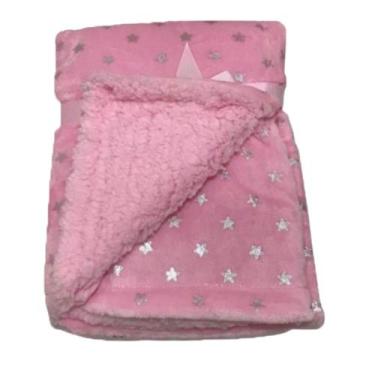 Imagem de Manta para Bebê Camesa Estrelinha Rosa 75x150 - CAMESA IND. TEXTIL, Ma