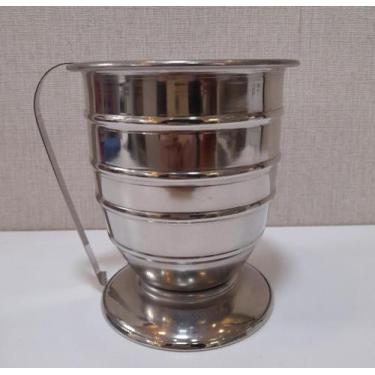 Imagem de Balde para Gelo com Pinça Inox 14,5x13cm - Toque de Classe 