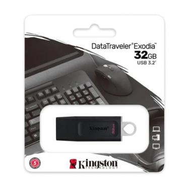 Imagem de Pendrive Kingston Datatraveler Exodia Dtx/32 32gb 3.2 Gen 1 Preto, Exo