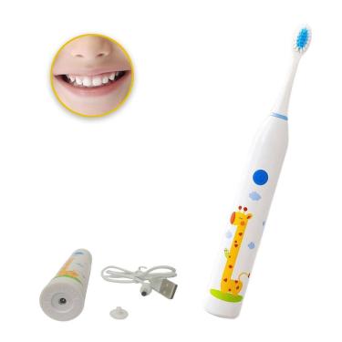 Imagem de Escova de Dente Eletrica Recarregavel 6 Velocidades Gengiva Lingua Higiene Dental Bucal Limpeza Profunda Boca