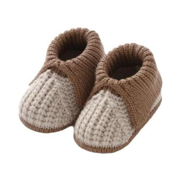 Imagem de Botas De Malha Para Bebês Recém-nascidos, Sapatos Infantis Com Patchwo