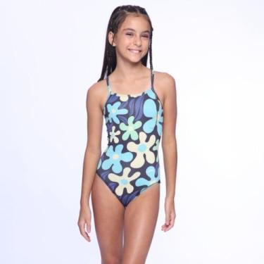 Imagem de Maiô Infantil Open Flowers - PRETO 8 - Speedo, Preto, 8