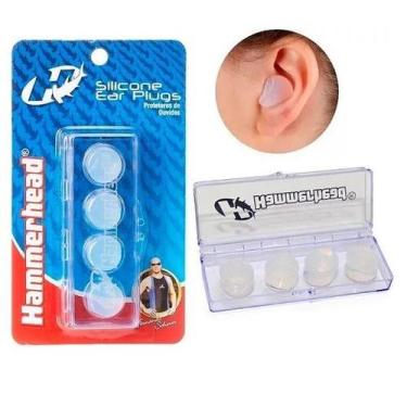 Imagem de Protetor de ouvido silicone hammerhead 4 pçs, Branco