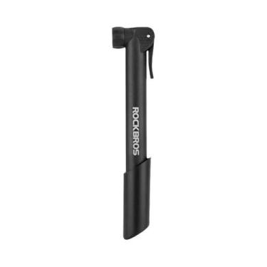 Imagem de Bomba De Ar Portátil 80PSI Para Bicicleta, Válvula Presta E Schrader, 