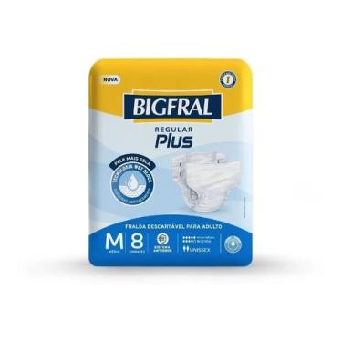 Imagem de Fralda Bigfral Regular Plus Tamanho M - 8 Unidades - Congratulations S