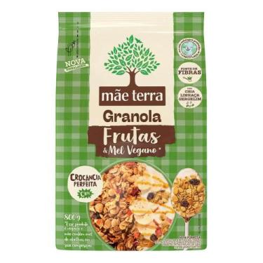 Imagem de Granola Mãe Terra frutas & mel Vegano 800g