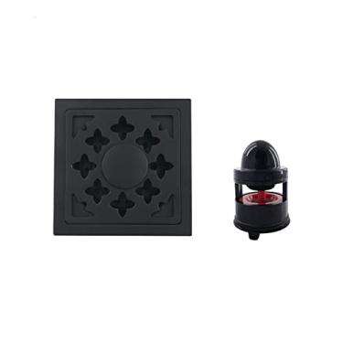 Imagem de Ralo de a?o inoxid¨¢vel preto, lixo, banheiro, chuveiro, ralo, ralo, m¨¢quina de lavar, ralo de piso, 9