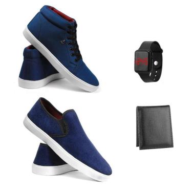 Imagem de Botinha + Iate + Digital Quadrado + Carteira-Masculino