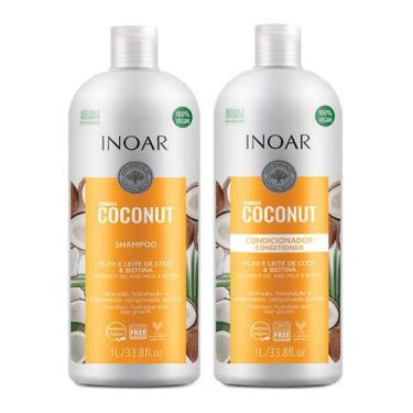 Imagem de Kit Inoar Bombar Coconut Shampoo + Condicionador - 1L