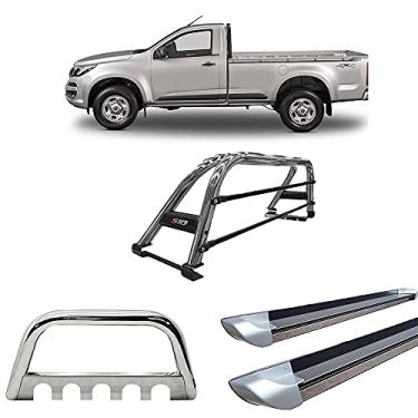 Imagem de Kit Quebra Mato+Estribo+Santo Ant Duplo S10 12/20 CS Cromado