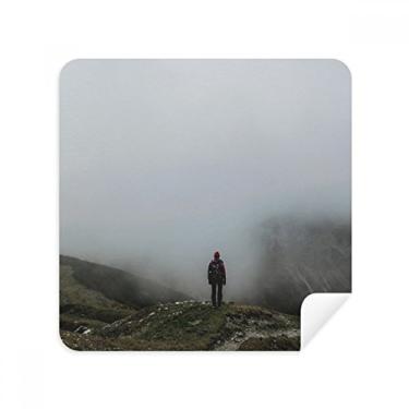Imagem de Fog Clouds Mountain Nature Óculos de viagem, tecido de camurça, pacote com 2