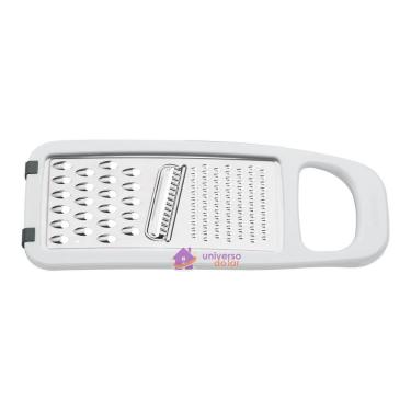 Imagem de Ralador Tramontina Utilitá em Aço Inox e ABS com Base Emborrachada Branco Tramontina