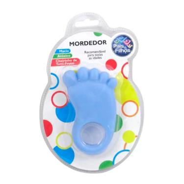 Imagem de Mordedor Pais & Filhos Pezinho Azul 1 Unidade