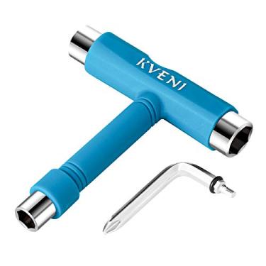 Imagem de Ferramenta de skate multifuncional multifuncional para skate portátil - com chave Allen tipo T e chave de fenda Phillips tipo L