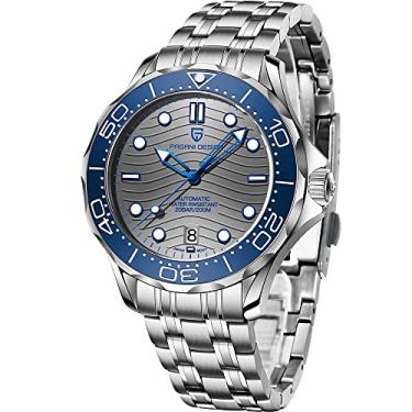 Imagem de Pagani Design 1685 Moda Masculina Relógios Automáticos Mergulho 100 M Relógios de Pulso Mecânicos Movimento Japonês Casual Relógio Masculino Esportivo, PD1685Aço azul, Mecânico, relógio automático