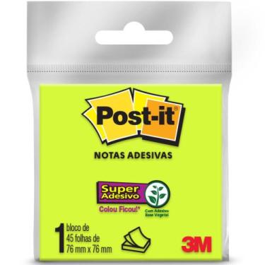 Imagem de Bloco De Notas Super Adesivas Post-It Verde 76X76mm 45 Folhas - 3M