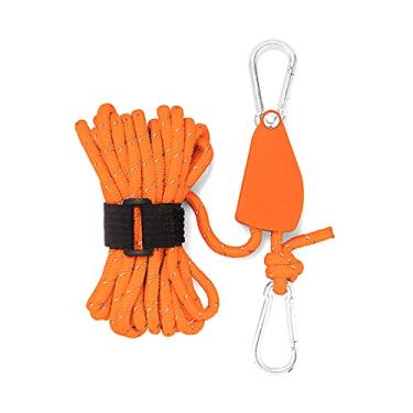 Imagem de Qudai Acampamento ao ar livre corda de polia engrossar tenda ajustável dossel corda de levantamento de gancho para tenda de fixação do dossel corda de polia