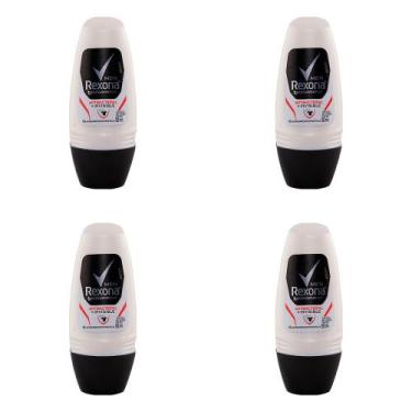 Imagem de Kit 4 Und Desodorante Roll-On Rexona Men Antibacterial+Invisible 50ml