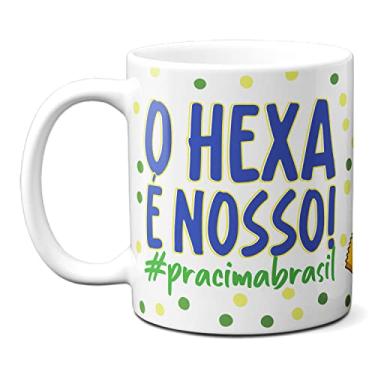 Imagem de Caneca O Hexa É Nosso! Pra Cima Brasil! Família Simpsons (Branca)