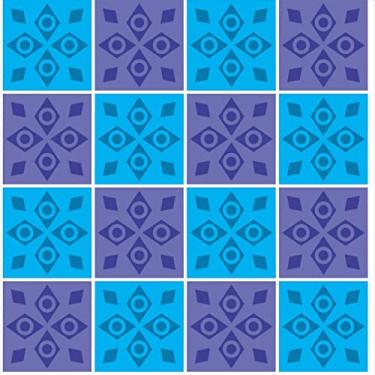 Imagem de Papel de Parede Adesivo Lavável Para Cozinha Banheiro Azulejo Diversos Modelos Rolo 1m Azulejo:AJ027