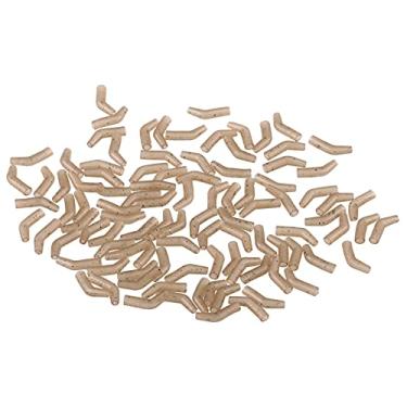 Imagem de Tingpai 30/50/100 Linha de Pesca PCS nhador -Ema nhado Gancho Mangas Bent Gancho er Carpa Rig elo Acessório