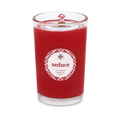 Imagem de Root Candles 9942282 Seeking Balance Vela de mistura de cera de abelha, 227 g, sedução: patchouli e anis