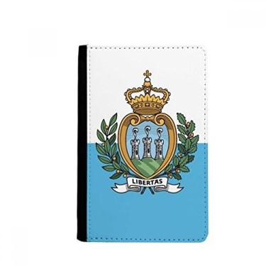 Imagem de Porta-passaporte com bandeira nacional de San Marino Europa Country Notecase Burse carteira capa porta-cartão, Multicolor