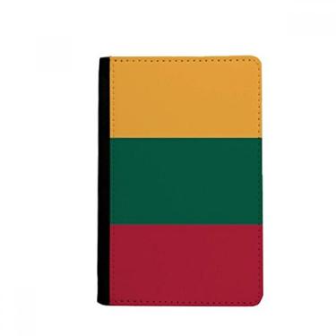 Imagem de Bandeira Nacional da Lituânia Europa país passaporte titular notecase burse carteira capa porta-cartão, Multicolor