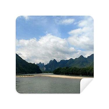 Imagem de DIYthinker Mountains Lakes Pano de limpeza de fotografia limpador de tela tecido de camurça 2 peças