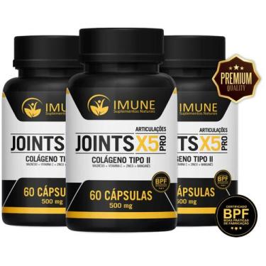 Imagem de Colágeno Tipo Ii + Vitaminas - Joints X5 Pro - Premium - 180 Cápsulas