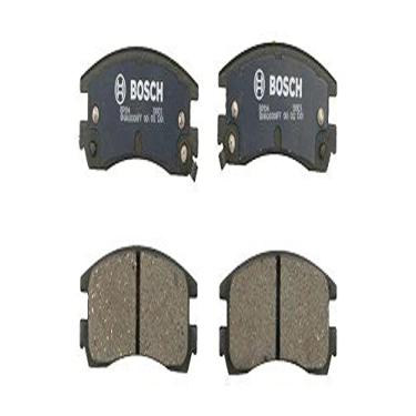 Imagem de Bosch BP814 Conjunto de pastilhas de freio de disco semimet lico premium QuietCast para Select Buick LaCrosse, Rendezvous; Chevrolet Impala, Monte Carlo, Venture; Oldsmobile Silhouette; Pontiac Aztek, Montana; Traseiro