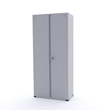 Imagem de Armário de Aço 2 Portas 3 Prateleiras Ap408sl Pandin Móveis Cinza