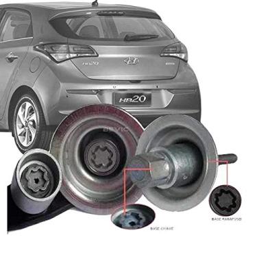 Imagem de Trava Antifurto Anti Roubo Estepe Hyundai Hb20 Hb20s Hb20x Sparelock Com Mais de 10.000 Segredos