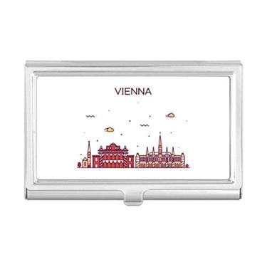 Imagem de Vienna Austria — Porta-cartões com estampa de marco plano
