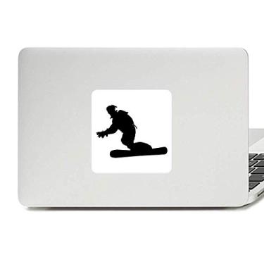 Imagem de Adesivo de vinil para notebook de esqui e jogador de tabuleiro de esqui e decoração de policarbonato