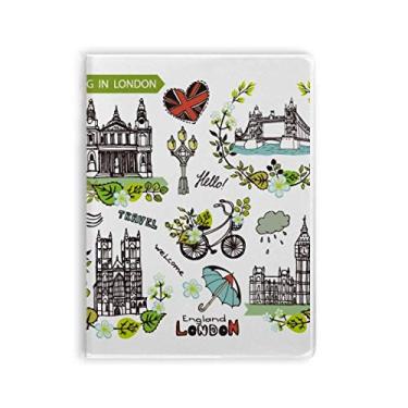 Imagem de Diário de capa macia Spring Big Ben England Art Deco para presente moderno