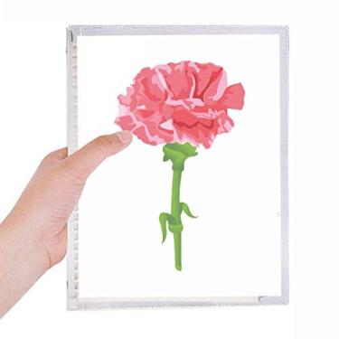 Imagem de Caderno de folhas de flores de cravo, folhas soltas, diário recarregável