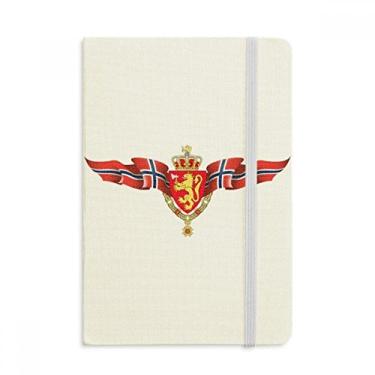 Imagem de Caderno com emblema nacional da Noruega com capa dura em tecido oficial