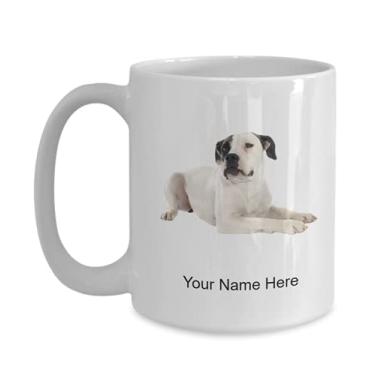 Imagem de Caneca personalizada American-bulldog - Caneca de café para amantes de bulldog americanos, ideia de presentes para meninos e meninas - Caneca de café de 425 g